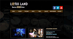 Desktop Screenshot of lotuslandband.com